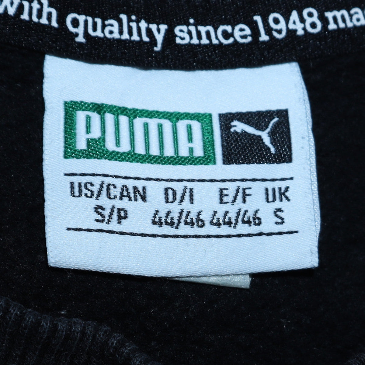 Mens UK Size S PUMA Black Pullover Sweatshirt