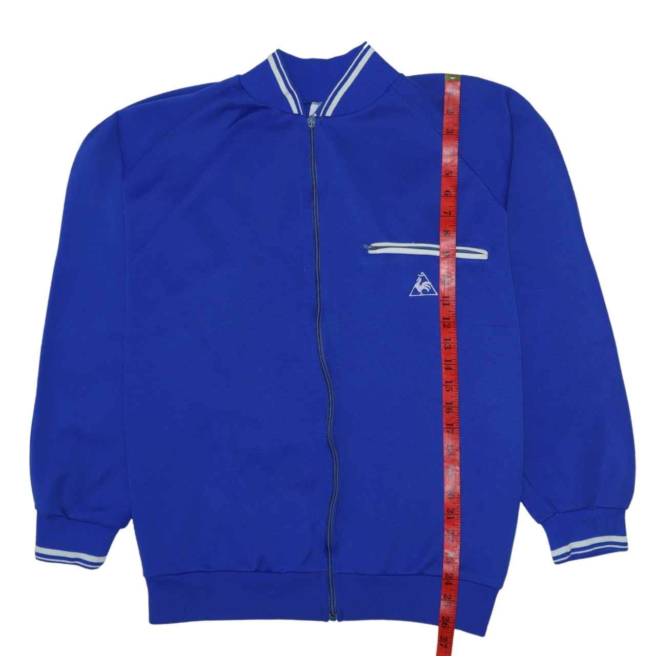 Mens UK Size S le coq sportif Blue Full Zip Sweatshirt