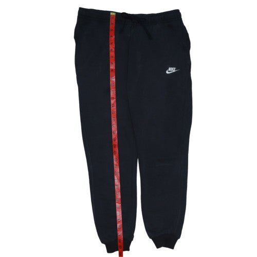 Mens UK Size M Nike Regular Fit Jogger Black Trousers