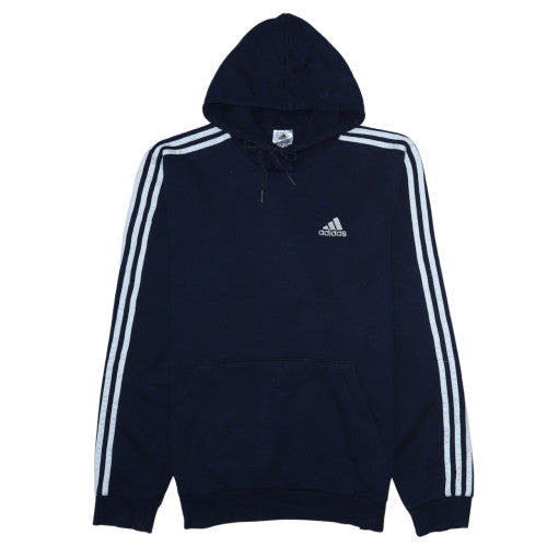 Mens UK Size M adidas Blue Pullover Hoodie