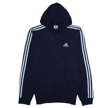 Mens UK Size M adidas Blue Pullover Hoodie