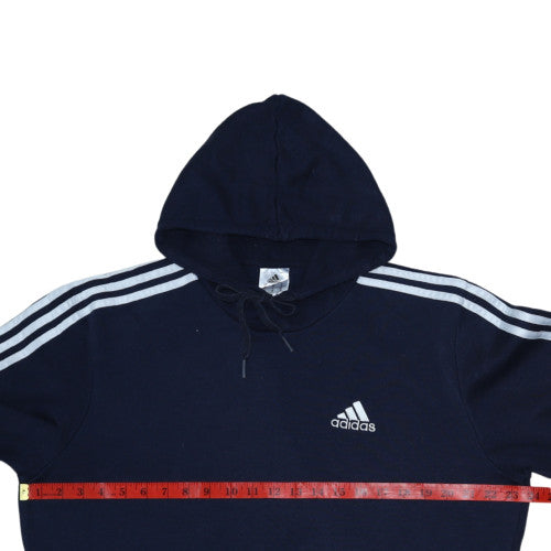 Mens UK Size M adidas Blue Pullover Hoodie