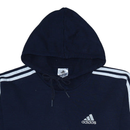 Mens UK Size M adidas Blue Pullover Hoodie