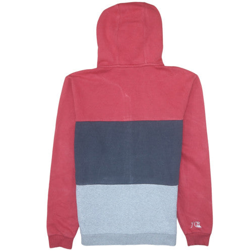 Mens UK Size XL Quiksilver Red Full Zip Hoodie