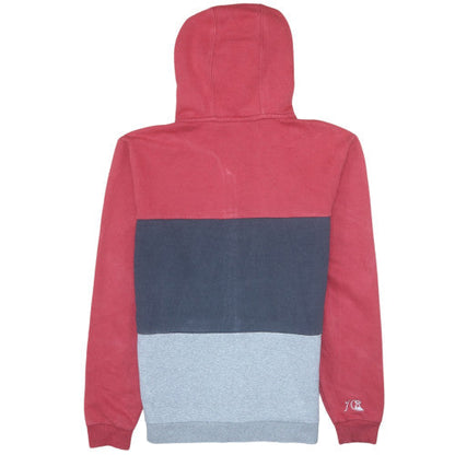 Mens UK Size XL Quiksilver Red Full Zip Hoodie