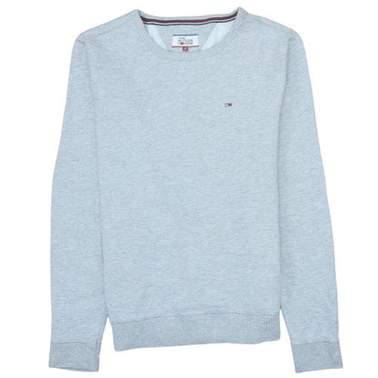 Mens UK Size S Tommy Hilfiger Denim Grey Pullover Sweatshirt