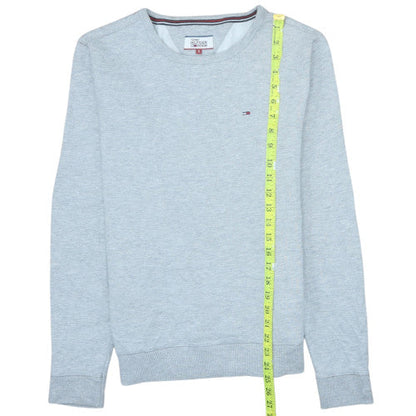 Mens UK Size S Tommy Hilfiger Denim Grey Pullover Sweatshirt
