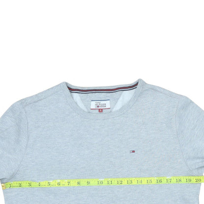 Mens UK Size S Tommy Hilfiger Denim Grey Pullover Sweatshirt