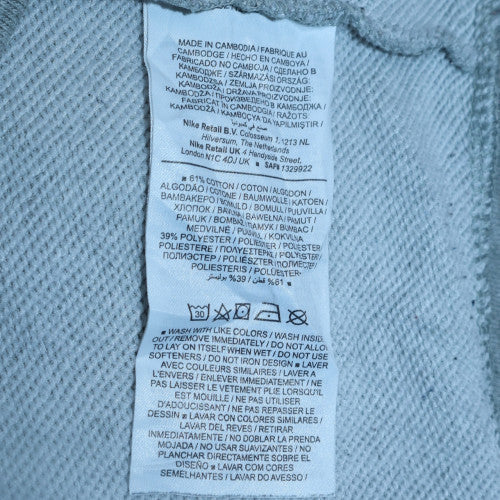 Mens UK Size M Nike Grey Pullover Hoodie