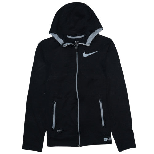 Mens UK Size S Nike Black Full Zip Hoodie