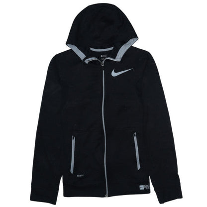 Mens UK Size S Nike Black Full Zip Hoodie