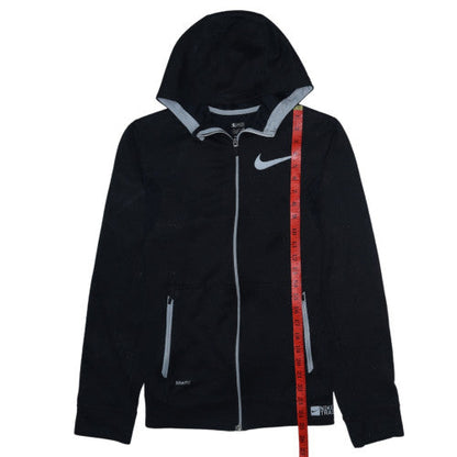 Mens UK Size S Nike Black Full Zip Hoodie