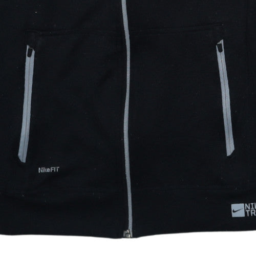 Mens UK Size S Nike Black Full Zip Hoodie