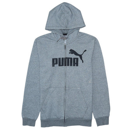 Mens UK Size M PUMA Grey Full Zip Hoodie