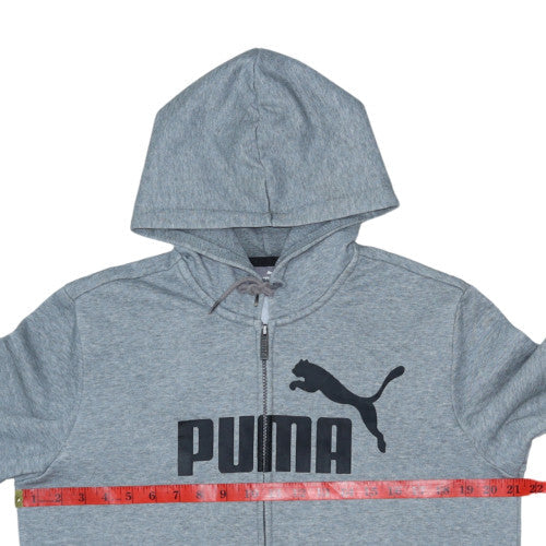 Mens UK Size M PUMA Grey Full Zip Hoodie