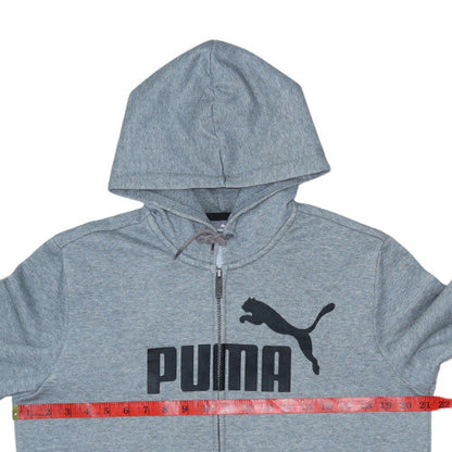 Mens UK Size M PUMA Grey Full Zip Hoodie