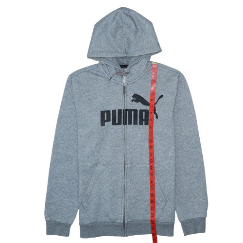 Mens UK Size M PUMA Grey Full Zip Hoodie