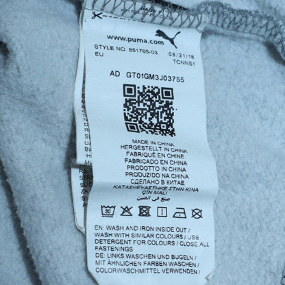 Mens UK Size M PUMA Grey Full Zip Hoodie
