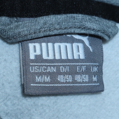 Mens UK Size M PUMA Grey Full Zip Hoodie