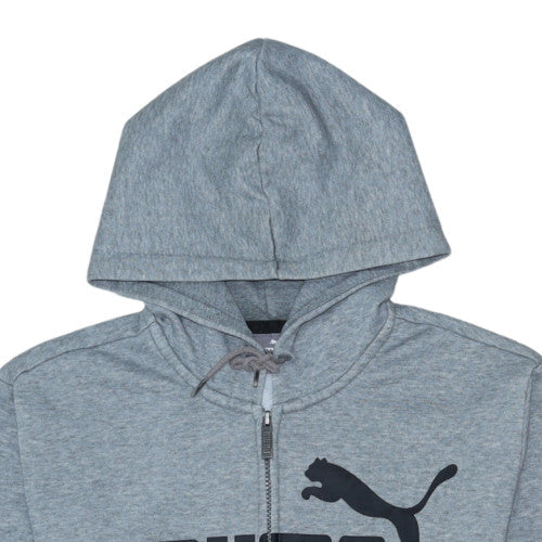 Mens UK Size M PUMA Grey Full Zip Hoodie