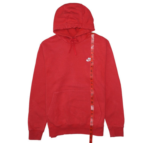 Mens UK Size S Nike Red Pullover Hoodie