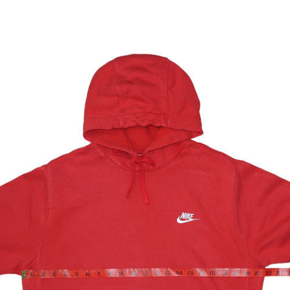 Mens UK Size S Nike Red Pullover Hoodie