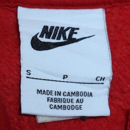 Mens UK Size S Nike Red Pullover Hoodie