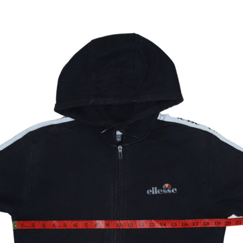 Mens UK Size XS ellesse Black Full Zip Hoodie