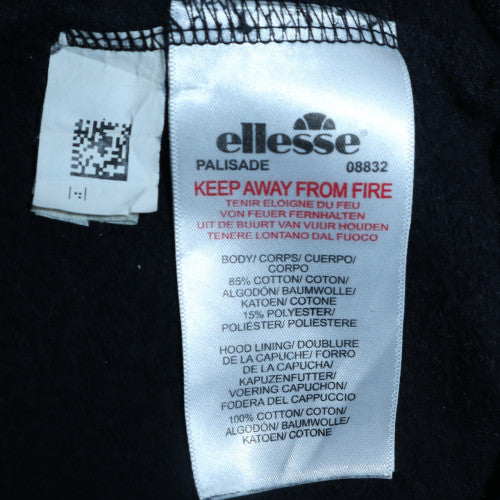 Mens UK Size XS ellesse Black Full Zip Hoodie