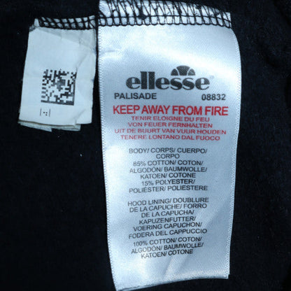 Mens UK Size XS ellesse Black Full Zip Hoodie