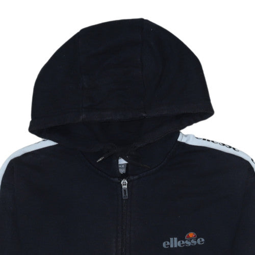Mens UK Size XS ellesse Black Full Zip Hoodie
