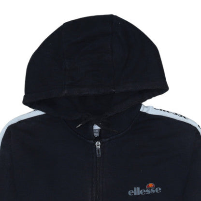 Mens UK Size XS ellesse Black Full Zip Hoodie