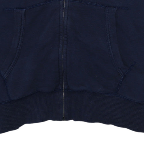 Mens UK Size L Hilfiger Denim Blue Full Zip Hoodie