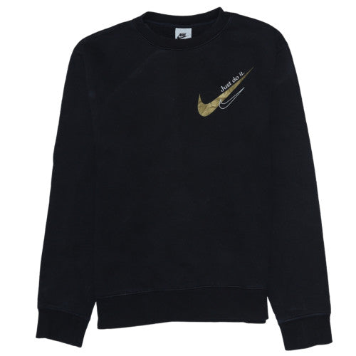 Mens UK Size S Nike Black Pullover Sweatshirt