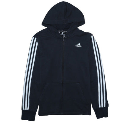 Boys UK Size 13-14 Years adidas Black Full Zip Hoodie
