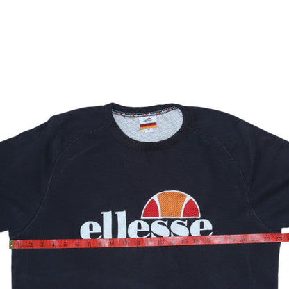 Mens UK Size M ellesse Black Pullover Sweatshirt