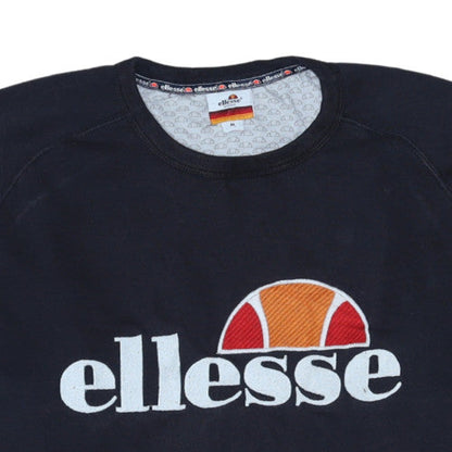 Mens UK Size M ellesse Black Pullover Sweatshirt