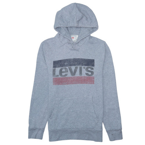 Mens UK Size S Levi's Grey Pullover Hoodie