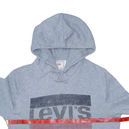 Mens UK Size S Levi's Grey Pullover Hoodie