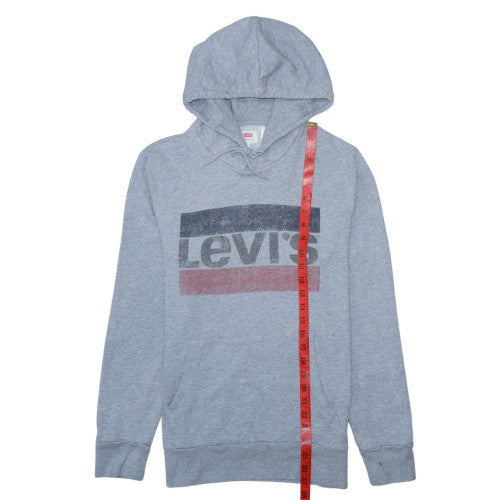 Mens UK Size S Levi's Grey Pullover Hoodie