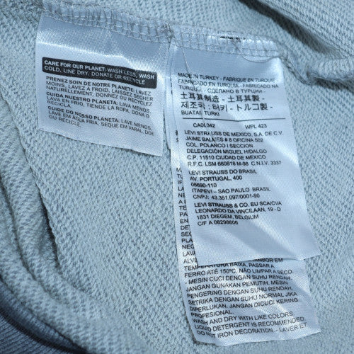 Mens UK Size S Levi's Grey Pullover Hoodie