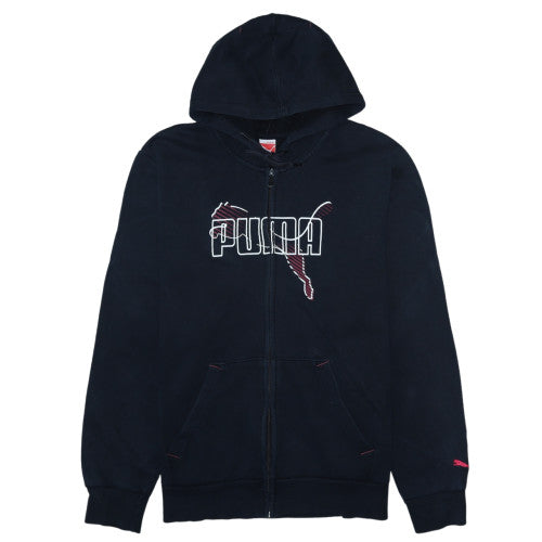 Mens UK Size L PUMA Black Full Zip Hoodie
