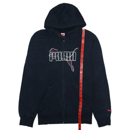 Mens UK Size L PUMA Black Full Zip Hoodie