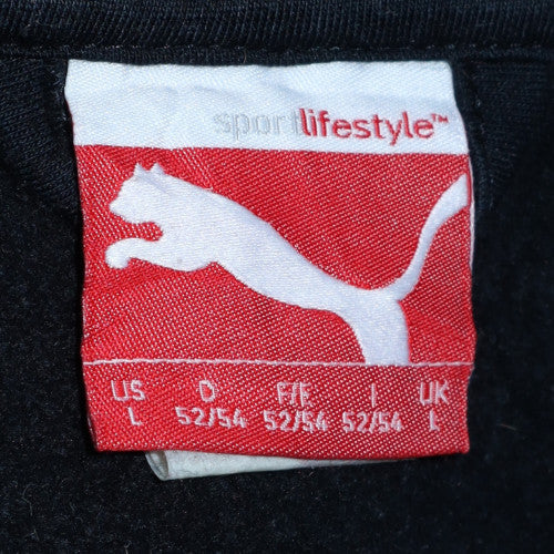 Mens UK Size L PUMA Black Full Zip Hoodie