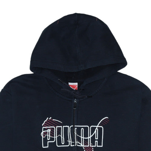 Mens UK Size L PUMA Black Full Zip Hoodie
