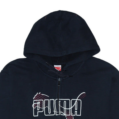 Mens UK Size L PUMA Black Full Zip Hoodie