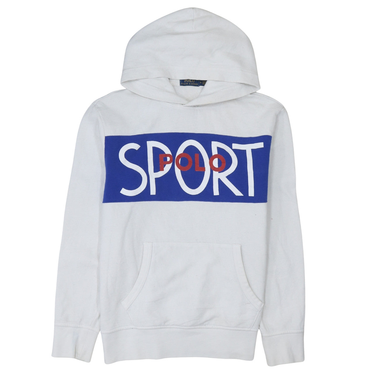 Mens UK Size M Polo Ralph Lauren White Pullover Hoodie