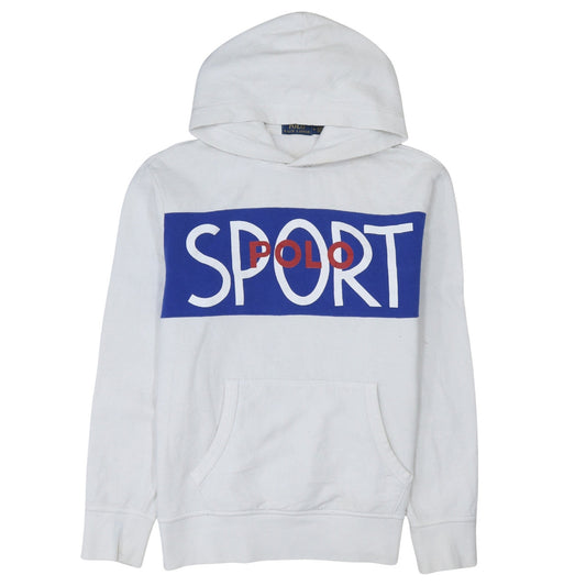 Mens UK Size M Polo Ralph Lauren White Pullover Hoodie