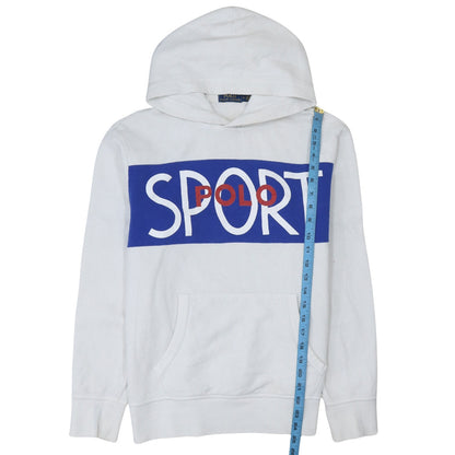 Mens UK Size M Polo Ralph Lauren White Pullover Hoodie