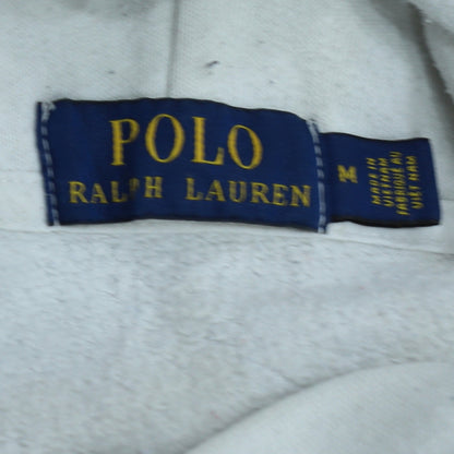 Mens UK Size M Polo Ralph Lauren White Pullover Hoodie